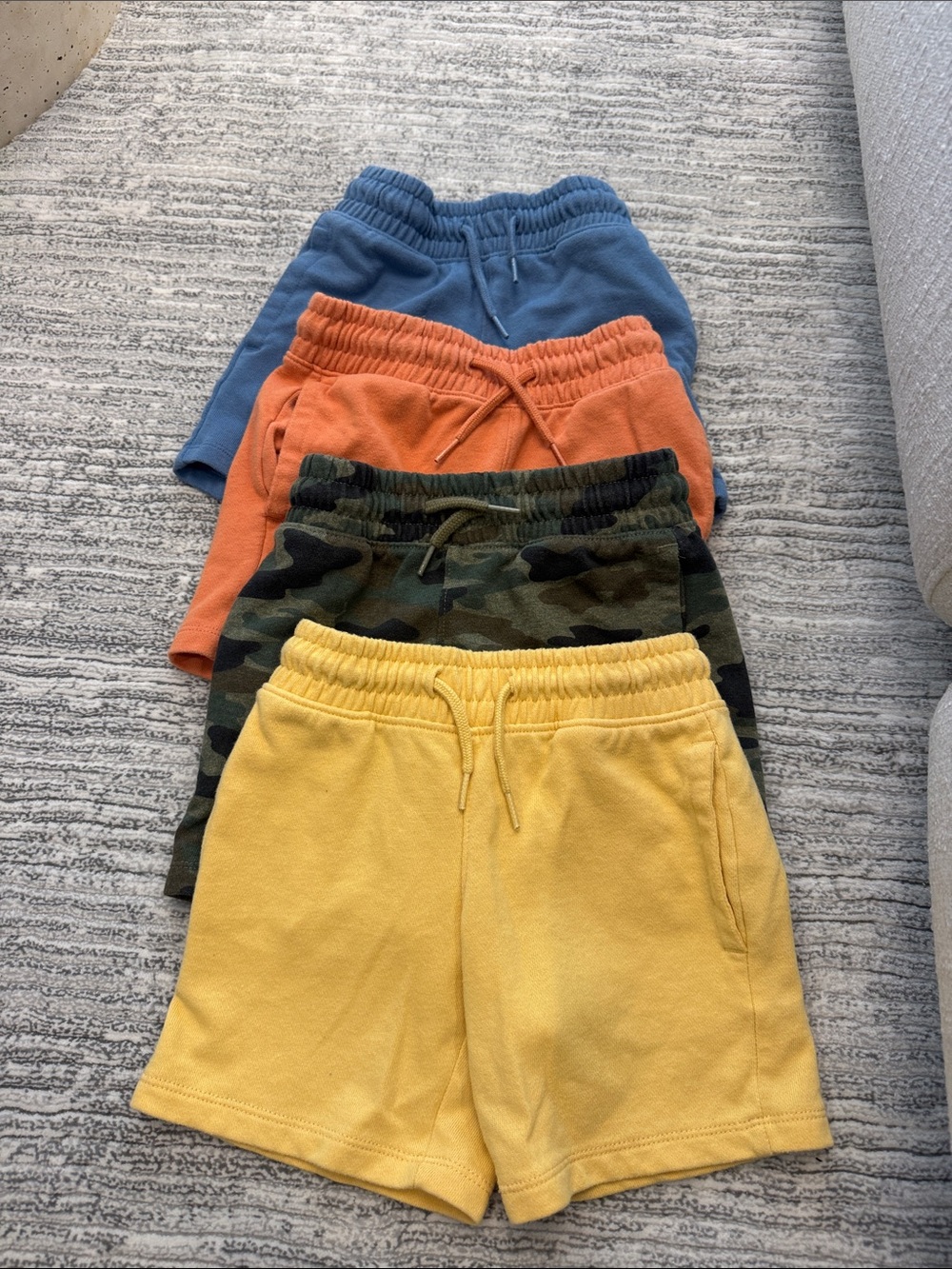 wonder nation Kids' Shorts Set - Yellow, Camo, Orange, Blue
